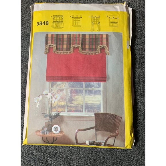 Simplicity Sewing Patterns For Dummies 9848 Window Treatments uncut - Picture 2 of 2